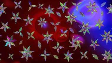 Of doodle elements. Hand drawn Raster illustration. Sketch flower pattern can be used for wallpaper, website background, wrapping paper, invitation, flyer, banner or website.