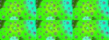 Düz Çiçek Elementleri Tasarımı. Raster Şirin kumaş deseni. Renkli Bahar Teması eskiz kalıbı. Eskiz klasiği.