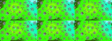 Çiçek çelengi. Güzel, parlak, pürüzsüz kumaş, tuval. Eski moda arka plan. Desen, çizim, çiçek sınırı. Raster illüstrasyonu. Kıvırcık, parlak örgü.