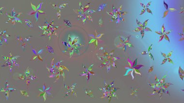 Çiçek desenli eskiz, yaz çiçekleri. Gri renkli çiçekler. Düz Çiçek Elementleri Tasarımı. Renkli Bahar Teması çizim şablonu.