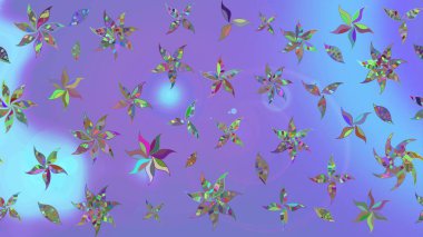 Çiçekler, dallar, bitkiler ve çiçekler. Raster illüstrasyonu. El çizimi. Güzel kumaş deseni.