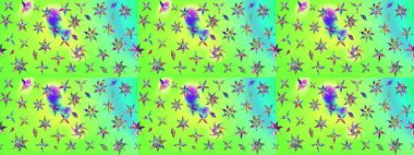 Raster illüstrasyonu. Yumuşak, yeşil renkli bahar çiçekleri. Çiçekli yumuşak bir eskiz şekli. Raster çiçekleri klasik tarzda resmedilir..