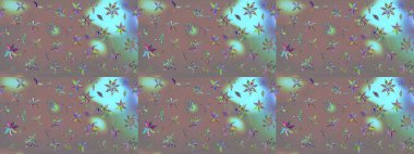 Çizim çiçek deseni duvar kağıdı, web sitesi arka planı, ambalaj kağıdı, davetiye, broşür, afiş veya web sitesi için kullanılabilir. Parlak elementlerin. El çizimi Raster illüstrasyonu.