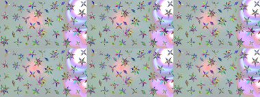 Raster illüstrasyonu. Taslak dekoratif arka plan, çiçek mandala. Gri renklerde. Çiçek..