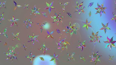 Tekstil tasarımı için gri renkli geleneksel halk çiçekleri buketi. Üzerinde gelincikler ve vadi zambakları olan renkli çiçek desenli nakış..