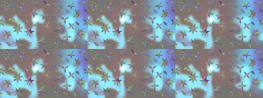 Raster illüstrasyonu. Güzel kumaş deseni. Bahar çiçekli güzel bir çiçek deseni..