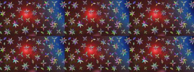 Raster - stok. Kahverengi çiçekli eskiz deseni, suluboya çiçek deseni, sevimli çiçek, duvar kağıdı, kart veya kumaş için fayanslı.