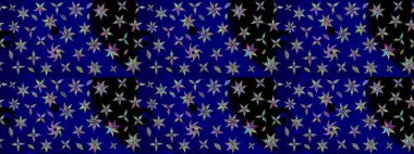 Nazik, narin çiçek arkaplanı. Mavi renkli çiçekler. Raster çiçek desenli ve çiçekli..