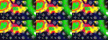 Hoş bir çiçek geçmişi var. Küçük bir çiçekte eskiz deseni. Raster illüstrasyonu. Güzel kumaş deseni.