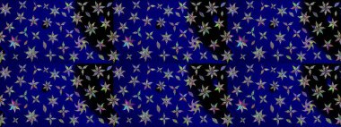 Güzel, parlak, pürüzsüz kumaş, tuval. Raster illüstrasyonu. Kıvırcık, parlak örgü. Çiçek çelengi. Desen, çizim, çiçek sınırı. Klasik eski arkaplan.