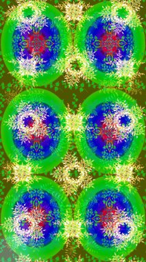 Raster sevimli kar taneleri renkli arka plan üzerinde. Raster resim. Raster kar taneleri desen.