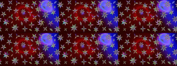 Kahverengi renkli çiçekler. Çiçekli karalama şeklinde Raster çiçek deseni. Nazik, narin çiçek arkaplanı.