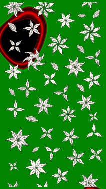 Renkli Bahar Teması eskiz kalıbı. Düz Çiçek Elementleri Tasarımı. Güzel kumaş deseni. Raster illüstrasyonunda çiçek deseni çizimi.