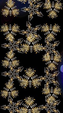 Renkli elementlerle Raster ilginç desen.