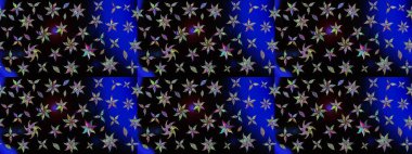 Çiçek desenli raster, siyah çizgi grafik desenli soyut raster arkaplan. Modern stil dokusu.