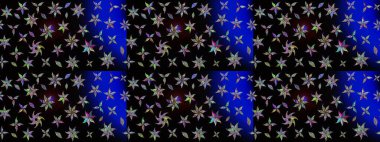 Raster. Raster illüstrasyonu. Kumaş, tekstil, duvar kağıdı baskısı için. Eskiz geçmişi. Eski usul. Tomurcukları çiçekli sevimli çiçek deseni..