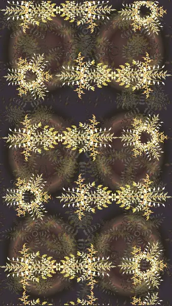 Renkli arka plan üzerinde izole sevimli kar taneleri. Raster resim. Soyut mandala veya kaprisli kar tanesi hat sanat tasarım.