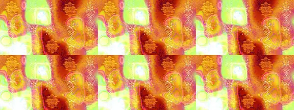 Turuncu, sarı ve pembe renkli vadi çiçekleri. Çiçeksel çizim kalıbının çizimi.