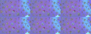 Renkli Yaz Temalı eskiz kalıbı. Modaya uygun kumaş deseni. Düz Çiçek Elementleri Tasarımı. Sevimli çiçek raster deseni.