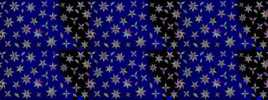 Tekstil, kumaş, kapaklar, duvar kağıtları, baskı, naylon, koleksiyon defteri, örgü, dekupaj için güzel bir eskiz. Küçük mavi çiçeklerle oldukça eski bir besin torbası deseni.