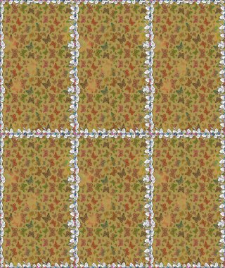 Kelebek sarı, kahverengi ve nötr arkaplanda. Davetiye, kart ve parmak izi için basit kadınsı bir model. Robot resim. Raster illüstrasyonu.