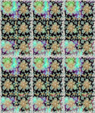 Geleneksel oryantasyon süsü. Klasik Raster çizimi. Tarafsız ve altın desenli. Klasik vintage arkaplan.