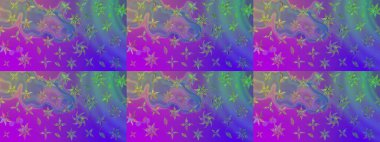 Modern stil dokusu. Çiçek desenli raster, menekşe çizgi grafik deseni soyut raster arkaplan.