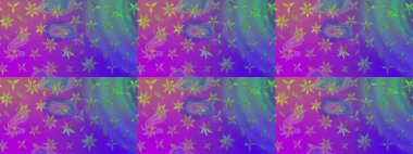 Raster güzel bir çiçek deseni çizmiş. Bahar mevsimi. Mor renkli çiçekler. Tatil havası. Nazik romantik baskı.