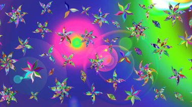 Raster illüstrasyonu. Güzel kumaş deseni. Küçük bir çiçekte eskiz deseni. Güzel çiçek arkaplanı..