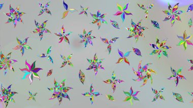 Güzel kumaş deseni. Düz Çiçek Elementleri Tasarımı. Renkli Yaz Temalı eskiz kalıbı. Raster illüstrasyonunda çiçek deseni çizimi.