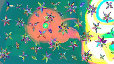 Suluboya tarzında mavi renkli çiçekler. Mavi renkte çiçeklerle birlikte çiçek deseni çiz.