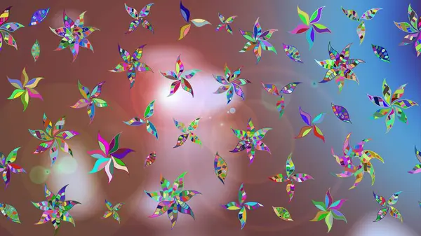 Kahverengi renkli çiçekler. Elle boyanmış suluboya resim çizimi çiçekler ve bitkiler.