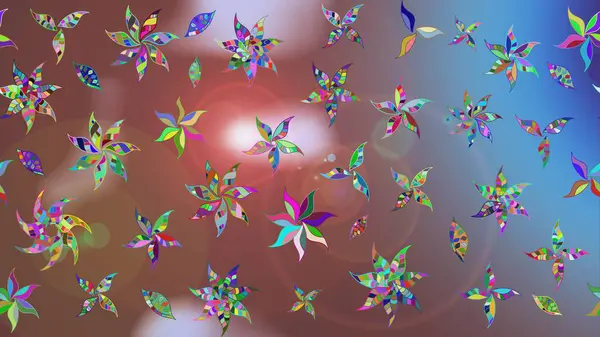 Hediye ambalaj kağıdı, tebrik kartları, posterler ve pankart tasarımı. Raster düz çiçek çizim deseni. Kahverengi renkte çiçekler.