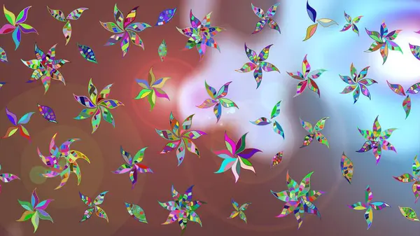 Dekorasyon ve tasarım için güzel bir desen. Raster illüstrasyonu. Çiçeğin suluboya çizimlerinin mükemmel deseni. Eski model. Suluboya çizim kalıbı. Moda yazdırma.