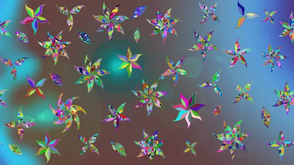 Raster resim. Güzel kumaş deseni. Doodle çiçekler ve dalları, otlar ve çiçekler. Elle çizilmiş.