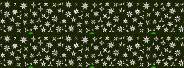 Nazikçe, güzel çiçek arkaplanı. Çiçekli karalama şeklinde Raster çiçek deseni. Gri renkli çiçekler.