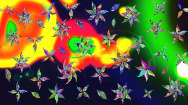 Suluboya tarzında gri renkli çiçekler. Çiçek izi. Suluboya çizim deseni.