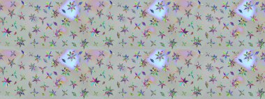 Raster stili kumaş deseni. Çiçekler suluboya çizim deseni.