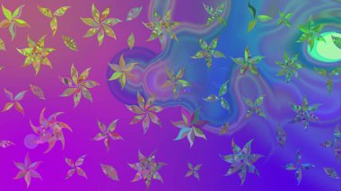 Raster Güzel kumaş deseni. Raster suluboya deseni, narin çiçekler, menekşe çiçekleri, tebrik kartı şablonu..