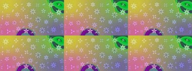 Düz Çiçek Elementleri Tasarımı. Renkli Bahar Teması eskiz kalıbı. Raster illüstrasyonundaki çiçek desenli çizim. Tarafsız renklerde çiçekler.