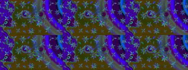 Raster 'ın taze dokusu. Paketleme, tekstil, duvar kâğıdı için çiçek eskizi. Yumuşak fayans. Yumuşak pamuk tasarımı. Klasik çiçek deseni.