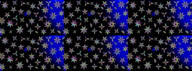 Vadinin çiçekleri siyah renklerde. Çiçeksel çizim kalıbının çizimi.