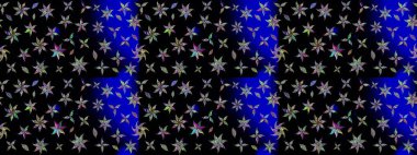 Çiçek desenli raster, siyah çizgi grafik desenli soyut raster arkaplan. Modern stil dokusu.