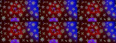 Manzaralı çiçek deseni. Üst manzara, yumuşak kahverengi renk. Sevgililer günü ve tebrik kartı konsepti için şık bir davetiye. Çiçek kompozisyonu, el boyası, hassas şablon..