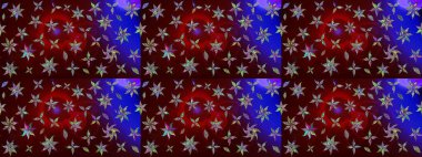 Raster çiçek desenli çiçek deseni, yapraklar, dekoratif elementler, sıçrama, lekeler, el çizimi kontur çizgileri ve Doodle çizim stili, grafik raster çizim çizimi.