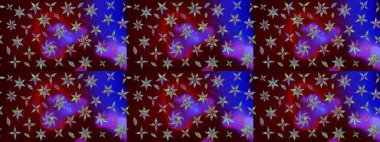 Raster suluboya çiçek deseni, narin çiçekler, kahverengi çiçekler, tebrik kartı şablonu. Güzel kumaş deseni.