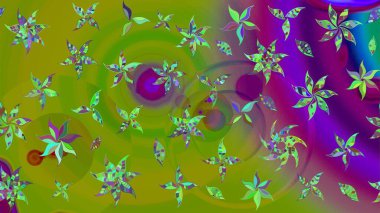 Küçük çiçekteki sevimli çiçek deseni. Güzel kumaş deseni. Güzel karalamalı çiçek desenli çizim. Raster illüstrasyonu.