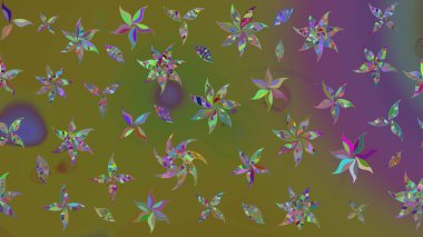 Taslak dekoratif arka plan, çiçek mandala. Çiçek. Raster illüstrasyonu. Kahverengi renklerde.