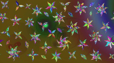 Yumuşak pamuk tasarımı. Yumuşak fayans. Klasik çiçek desenli. Raster 'ın taze dokusu. Paketleme, tekstil, duvar kağıdı için çiçek arkaplanı.