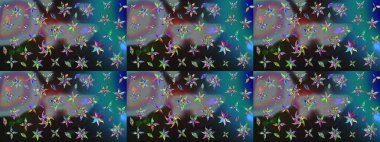 Raster çiçek izi. Çiçeksel gri çizim deseni. Klasik taslak çizimi.